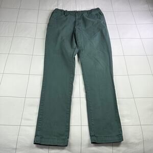 BearBottom Pants Mens Medium Green Chino Casual Travel Cotton Blend Stretch Work